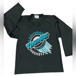 Lasvegas thunder hockey jersey shirts size XL youth black